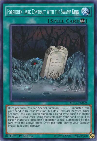 Forbidden Dark Contract with the Swamp King (MP17-EN099) [2017 Mega-Tins Mega Pack]