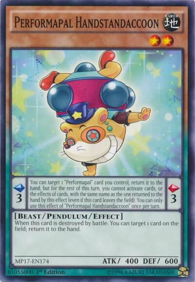 Performapal Handstandaccoon (MP17-EN174) [2017 Mega-Tins Mega Pack]