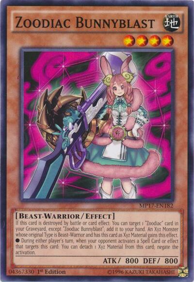 Zoodiac Bunnyblast (MP17-EN182) [2017 Mega-Tins Mega Pack]