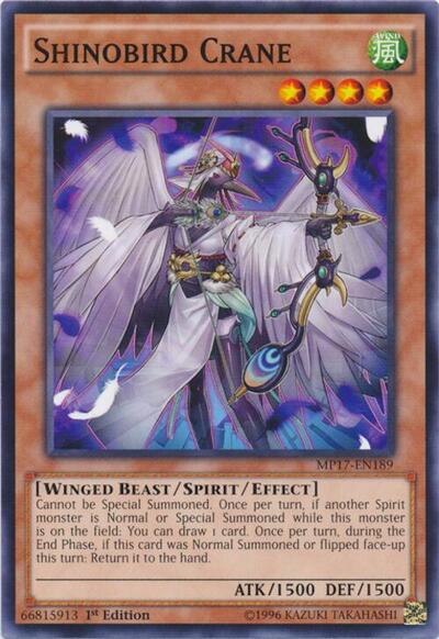 Shinobird Crane (MP17-EN189) [2017 Mega-Tins Mega Pack]