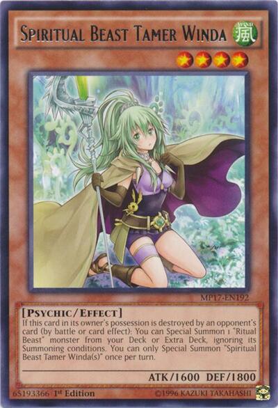 Spiritual Beast Tamer Winda (MP17-EN192) [2017 Mega-Tins Mega Pack]