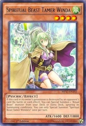 Spiritual Beast Tamer Winda (MP17-EN192) - 2017 Mega-Tins Mega Pack 1st Edition