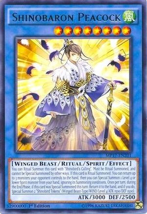 Shinobaron Peacock (MP17-EN201) - 2017 Mega-Tins Mega Pack 1st Edition