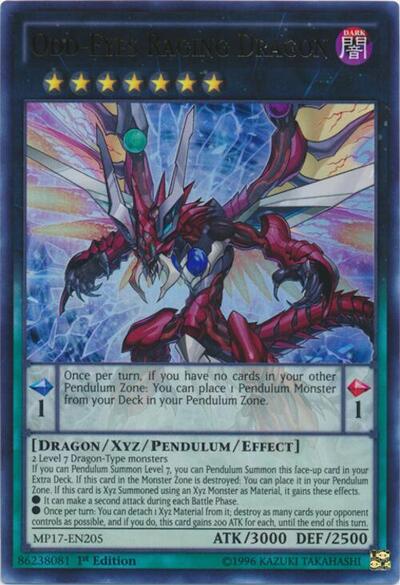 Odd-Eyes Raging Dragon (MP17-EN205) [2017 Mega-Tins Mega Pack]