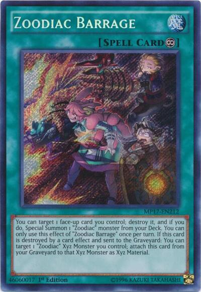Zoodiac Barrage (MP17-EN212) [2017 Mega-Tins Mega Pack]