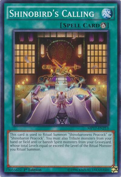 Shinobird's Calling (MP17-EN213) [2017 Mega-Tins Mega Pack]