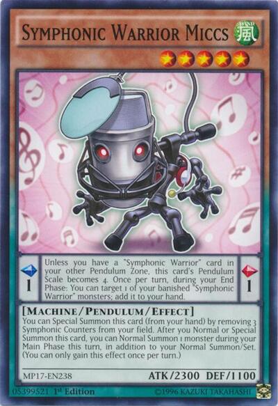 Symphonic Warrior Miccs (MP17-EN238) [2017 Mega-Tins Mega Pack]
