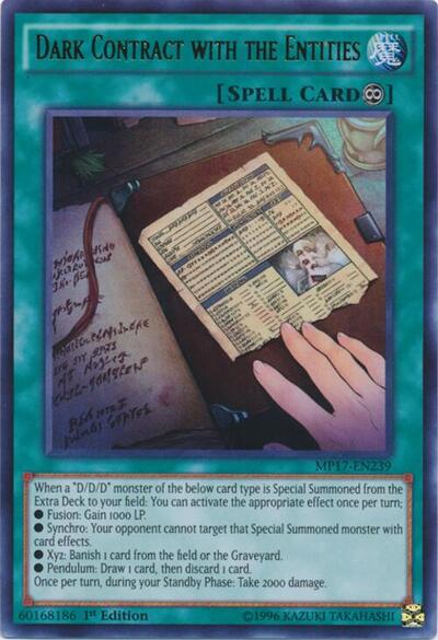 Dark Contract with the Entities (MP17-EN239) [2017 Mega-Tins Mega Pack]
