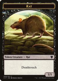 Rat // Cat Double-sided Token (3 // 1) [Commander 2017]