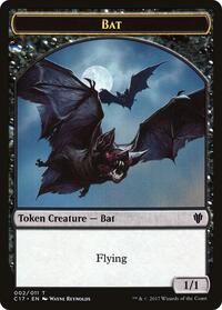 Bat // Vampire Double-Sided Token (2 // 4) [Commander 2017]