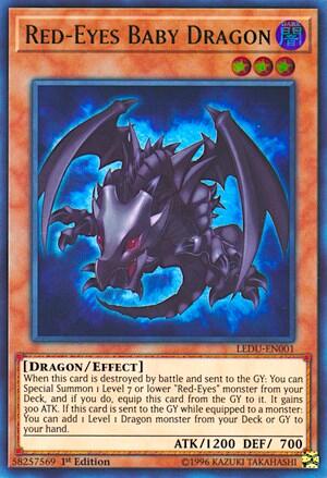 Red-Eyes Baby Dragon (LEDU-EN001) [Legendary Duelists]