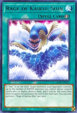 Rage of Kairyu-Shin (LEDU-EN017) - Legendary Duelists 1st Edition