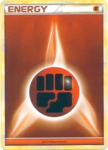 Fighting Energy (2010 Unnumbered HGSS Style Non-Holo) [League & Championship Cards]