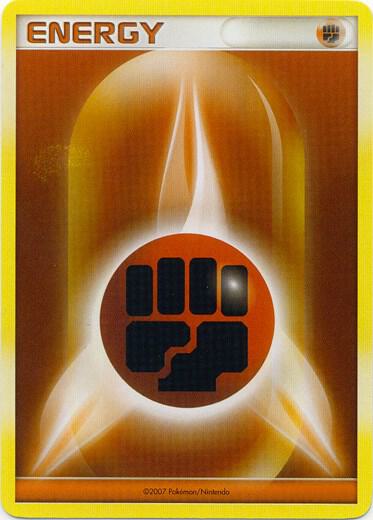 Fighting Energy (2007 Unnumbered D/P Style Non-Holo) [League & Championship Cards]