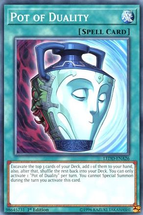 Pot of Duality (LEDD-ENA26) - Legendary Dragon Decks 1st Edition