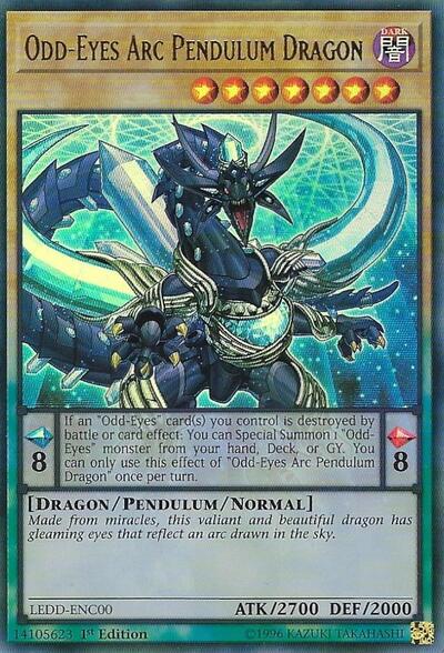 Odd-Eyes Arc Pendulum Dragon (LEDD-ENC00) [Legendary Dragon Decks]