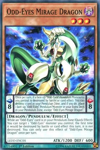 Odd-Eyes Mirage Dragon (LEDD-ENC05) [Legendary Dragon Decks]