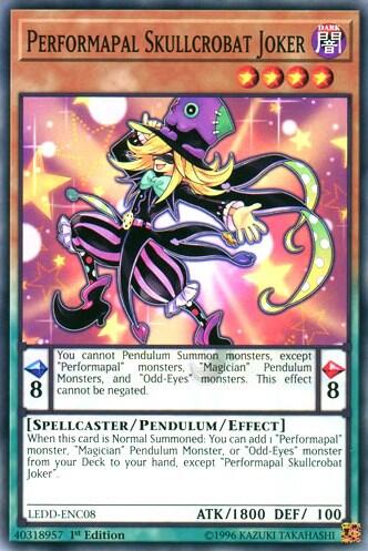Performapal Skullcrobat Joker (LEDD-ENC08) [Legendary Dragon Decks]