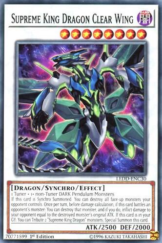Supreme King Dragon Clear Wing (LEDD-ENC30) [Legendary Dragon Decks]