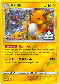 Raichu - 41/147 (League Challenge) [3rd Place] (041/147) [League & Championship Cards]