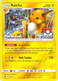 Raichu - 41/147 (League Challenge) [2nd Place] (041/147) [League & Championship Cards]