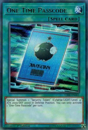 One-Time Passcode (CIBR-EN061) - Circuit Break Unlimited