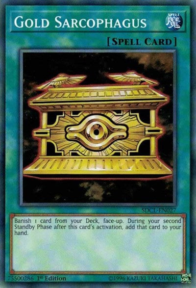 Gold Sarcophagus (SDCL-EN027) [Structure Deck: Cyberse Link]
