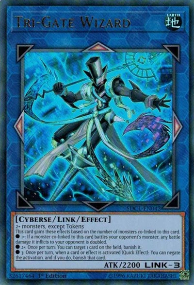 Tri-Gate Wizard (SDCL-EN042) [Structure Deck: Cyberse Link]