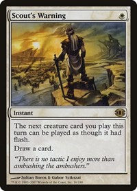 Scout's Warning (16) [Future Sight]