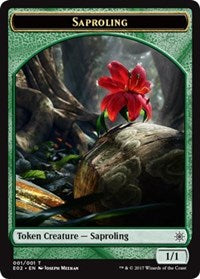 Saproling // Treasure (010) Double-Sided Token (1 // 10) [Explorers of Ixalan]