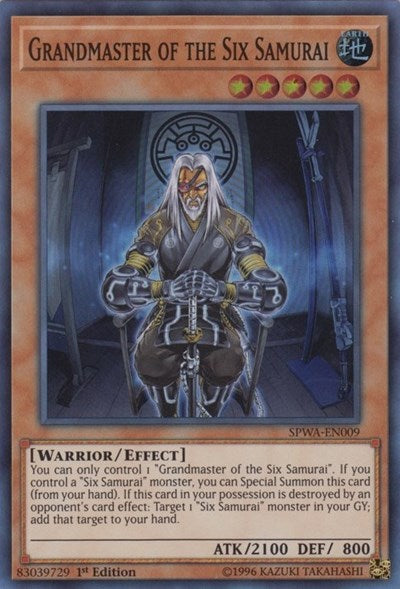 Grandmaster of the Six Samurai (SPWA-EN009) [Spirit Warriors]