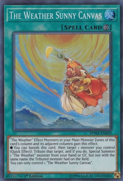 The Weather Sunny Canvas (SPWA-EN039) [Spirit Warriors]