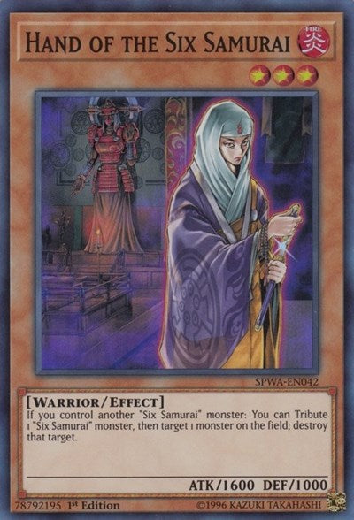 Hand of the Six Samurai (SPWA-EN042) [Spirit Warriors]