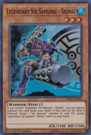 Legendary Six Samurai - Shinai (SPWA-EN044) - Spirit Warriors 1st Edition
