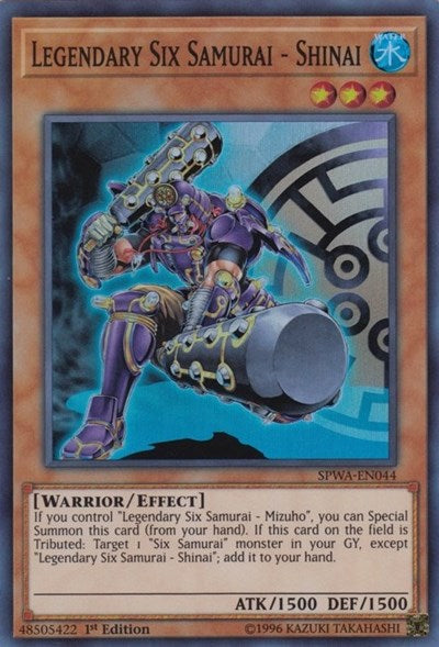 Legendary Six Samurai - Shinai (SPWA-EN044) [Spirit Warriors]