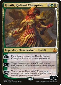 Huatli, Radiant Champion (159) [Rivals of Ixalan]