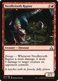 Needletooth Raptor (107) [Rivals of Ixalan]
