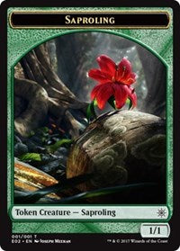 Saproling // Treasure (007) Double-Sided Token (1 // 7) [Explorers of Ixalan]