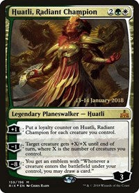 Huatli, Radiant Champion (159) [Prerelease Cards]