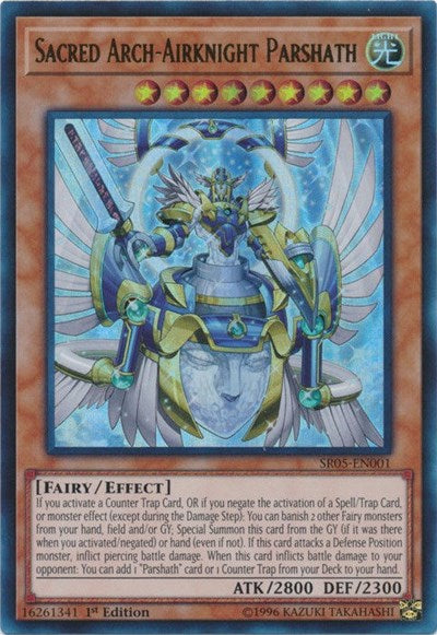 Sacred Arch-Airknight Parshath (SR05-EN001) [Structure Deck: Wave of Light]