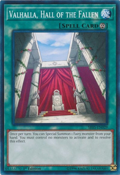 Valhalla, Hall of the Fallen (SR05-EN029) [Structure Deck: Wave of Light]