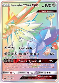 Dusk Mane Necrozma GX (Secret Rare) (163/156) [SM - Ultra Prism]