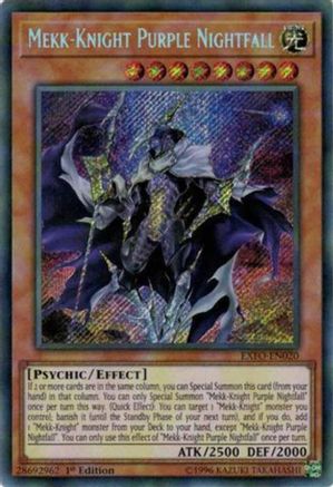 Mekk-Knight Purple Nightfall (EXFO-EN020) - Extreme Force 1st Edition