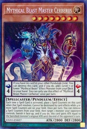 Mythical Beast Master Cerberus (EXFO-EN027) - Extreme Force Unlimited