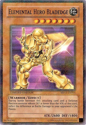Elemental HERO Bladedge (MF03-EN005) [Mattel Action Figure Promos: Series 3]