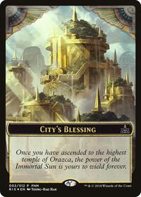 City's Blessing // Elemental Double-Sided Token (2) [FNM Promos]