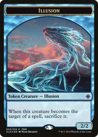 Illusion // Saproling Double-Sided Token (3) [FNM Promos]