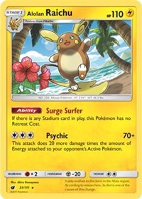Alolan Raichu - 31/111 (SM Crimson Invasion) (031/111) [Deck Exclusives]
