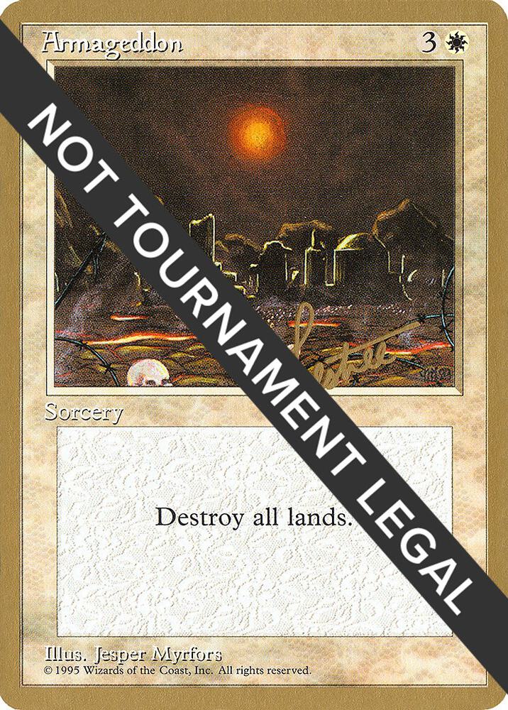 Armageddon - 1996 Bertrand Lestree (4ED) [World Championship Decks]