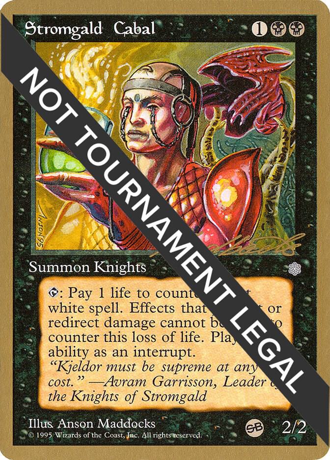 Stromgald Cabal - 1996 Leon Lindback (ICE) (SB) [World Championship Decks]